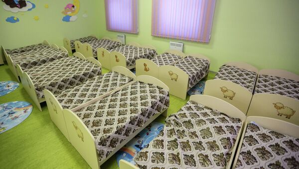 Кровати для детей в детском саду. Архивное фото - Sputnik Кыргызстан