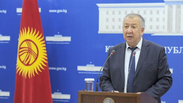 Премьер-министр Кубатбек Боронов брифинг учрунда - Sputnik Кыргызстан