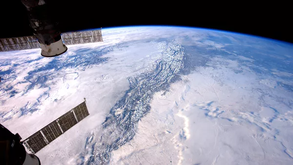 Фотография земной орбиты. Архивное фото  - Sputnik Кыргызстан