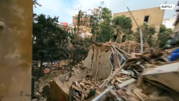 Вид Бейрута теперь — страшная съемка дрона. Видео - Sputnik Кыргызстан