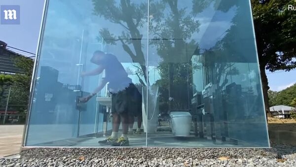 В японских парках установили общественные туалеты из умного стекла — видео - Sputnik Кыргызстан