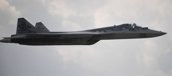 Орусиянын Су-57 согушкери. Архив - Sputnik Кыргызстан