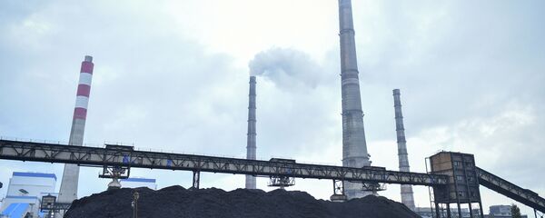 Уголь на территории Бишкекской теплоэлектроцентрали. Архивное фото - Sputnik Кыргызстан