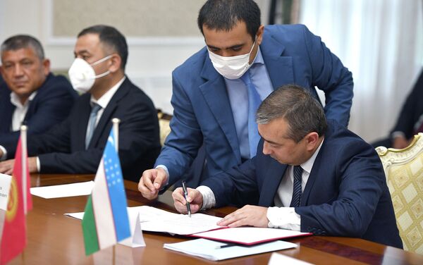 По итогам переговоров правительственных делегаций по делимитации и демаркации границы подписано два протокола. - Sputnik Кыргызстан