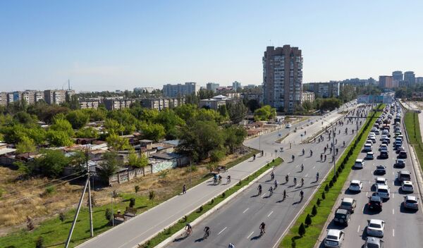 Первый в 2020 году велопробег в Бишкеке - Sputnik Кыргызстан