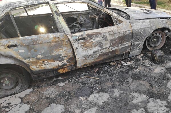 Инцидент произошел сегодня примерно в 17:00 на пересечении улиц Гагарина и Маликова. - Sputnik Кыргызстан