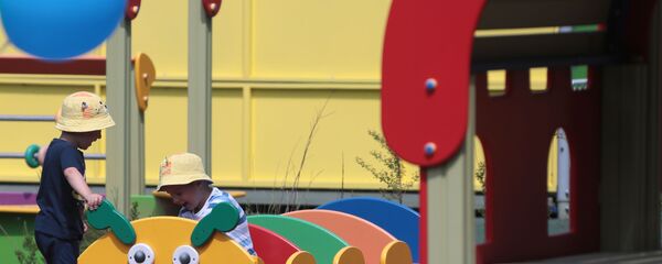 Игровая площадка детского сада. Архивное фото - Sputnik Кыргызстан