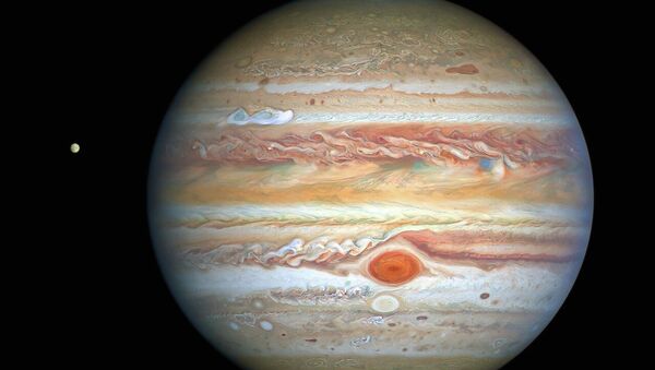 Изображение шторма на Юпитере, который был сделан космическим телескопом Хаббл  - Sputnik Кыргызстан