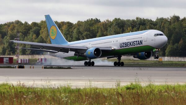 Боинг-767 авиакомпании Uzbekistan Airways. Архивное фото - Sputnik Кыргызстан