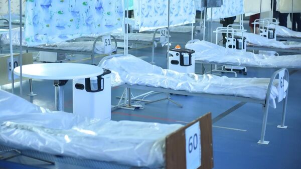 Койки для пациентов в дневном стационаре. Архивное фото - Sputnik Кыргызстан