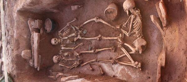 Нетронутые могильники времен скифов найденные в Хакасии Нетронутые могильники времен скифов найденные в Хакасии - Sputnik Кыргызстан