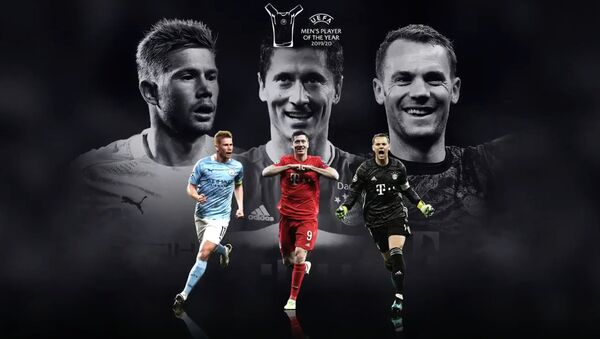 Без Месси и Роналду — тройка лучших футболистов сезона по версии УЕФА. Видео - Sputnik Кыргызстан