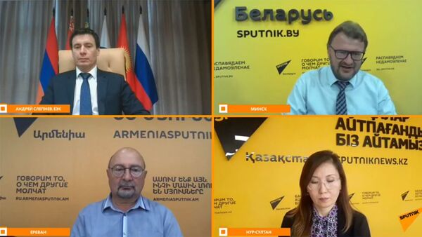 Видеомост с министром ЕЭК Андреем Слепневым — запись трансляции - Sputnik Кыргызстан