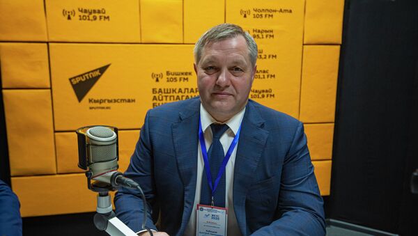 Генеральный секретарь Совета межпарламентской ассамблеи СНГ Дмитрий Кобицкий на радиостудии Sputnik Кыргызстан - Sputnik Кыргызстан