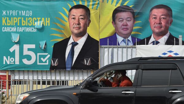  Кыргызстан партиясынын агитация баннери - Sputnik Кыргызстан