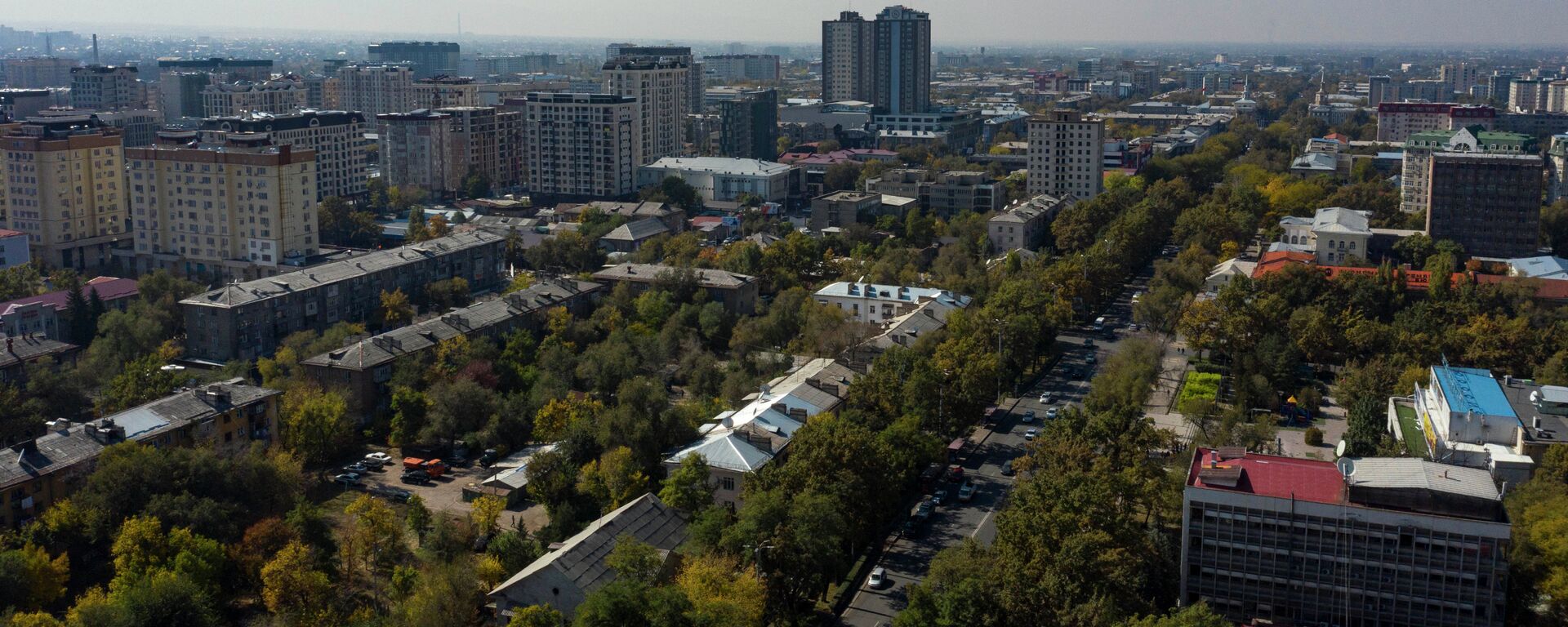 Вид на Бишкек с высоты дрона. Архивное фото - Sputnik Кыргызстан, 1920, 26.10.2023