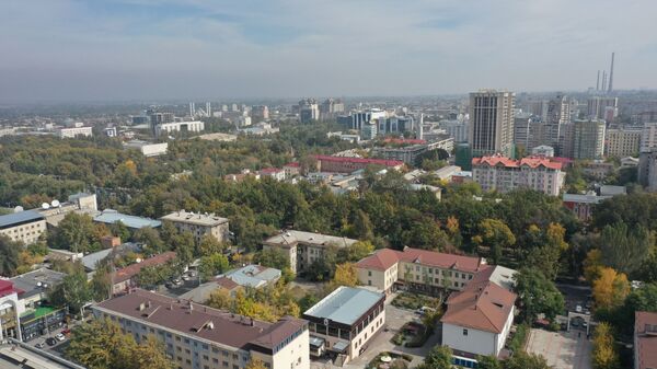 Вид с дрона на центр Бишкека. Архивное фото - Sputnik Кыргызстан