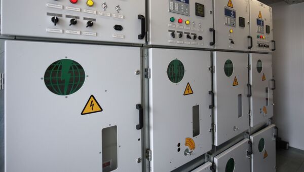 Распределительное устройство на электростанции. Архивное фото - Sputnik Кыргызстан