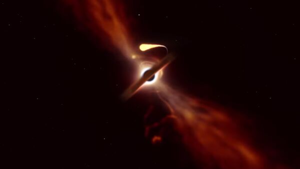 Черная дыра разрывает звезду размером с Солнце — видео - Sputnik Кыргызстан