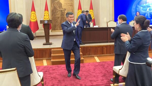 Последнее выступление Жээнбекова в качестве президента — как это было. Видео - Sputnik Кыргызстан