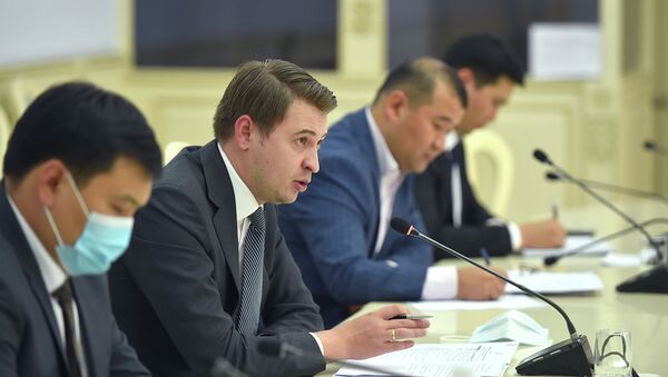 Биринчи вице-премьер Артем Новиков өлкөнүн бизнес-ассоциацияларынын өкүлдөрү менен жолугушуу учурунда - Sputnik Кыргызстан