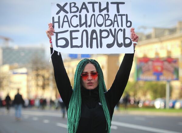 Акции протеста после выборов президента Беларуси  - Sputnik Кыргызстан