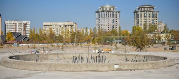 Бишкектеги Балалык паркынын курулуш иштери. Архив - Sputnik Кыргызстан