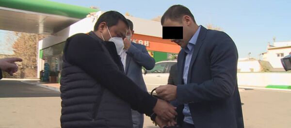 Бажы кызматынын төрагасынын мурдагы орун басары Райым Матраимовдун кармалышы. Архив - Sputnik Кыргызстан