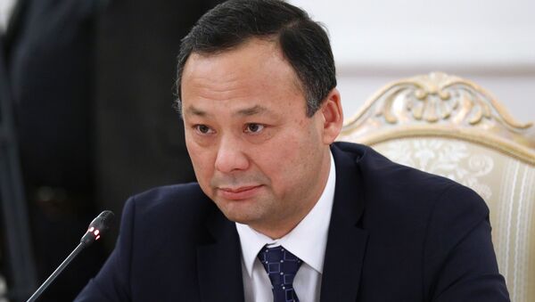 Министр иностранных дел Руслан Казакбаев. Архивное фото - Sputnik Кыргызстан