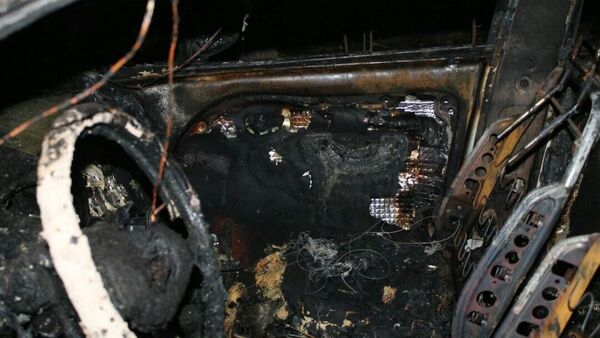 Пожар в автомобиле в Кара-Суйском районе - Sputnik Кыргызстан