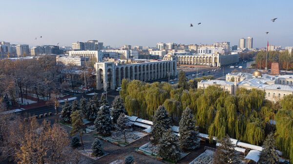 Площадь Ала-Тоо с высоты. Архивное фото - Sputnik Кыргызстан