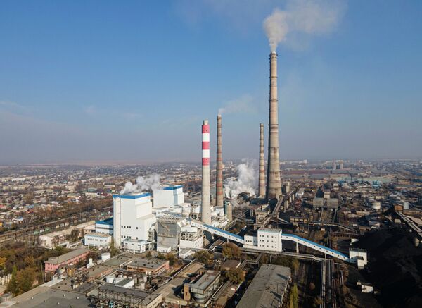 Происшествие на ТЭЦ Бишкека — кадры с дрона - Sputnik Кыргызстан