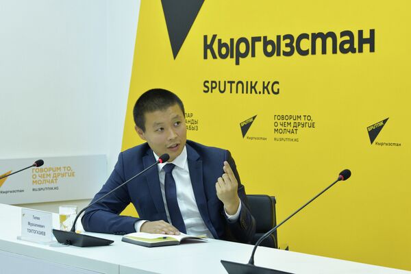 Новый министр сельского хозяйства, пищевой промышленности и мелиорации КР Тилек Токтогазиев - Sputnik Кыргызстан