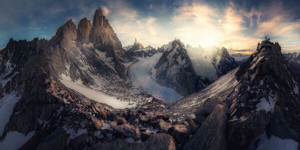 Снимок Patagonia Peaks американского фотографа Tyler Lekki, попавший в ТОП-50 категории Amateur Nature / Landscapes конкурса EPSON International Pano Awards - Sputnik Кыргызстан