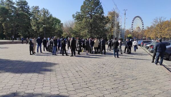 Митинг продавцов рынка Дордой в Бишкеке - Sputnik Кыргызстан
