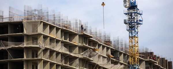 Строительство жилого дома. Архивное фото - Sputnik Кыргызстан