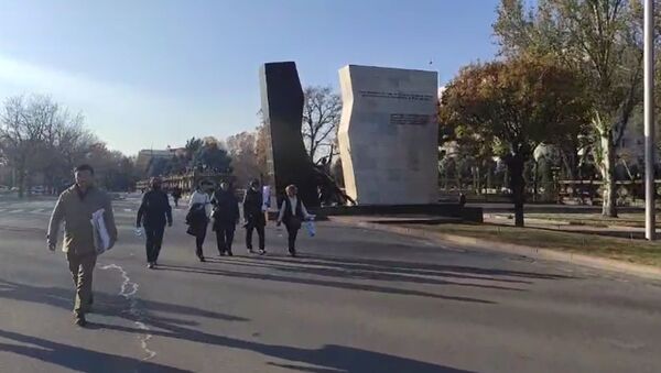 В центре Бишкека проходит несколько митингов — запись прямой трансляции - Sputnik Кыргызстан
