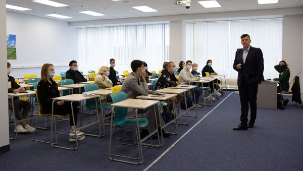 Студенты в аудитории университета. Архивное фото - Sputnik Кыргызстан