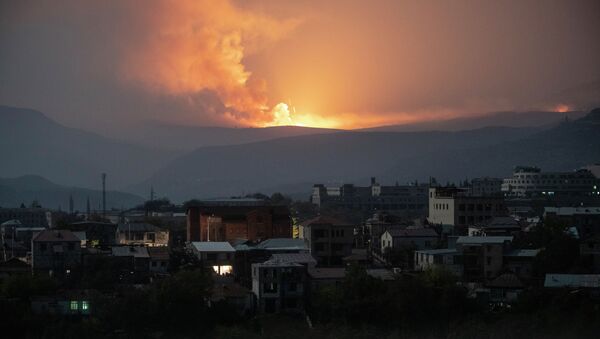 Нагорный Карабах во время обострения конфликта - Sputnik Кыргызстан