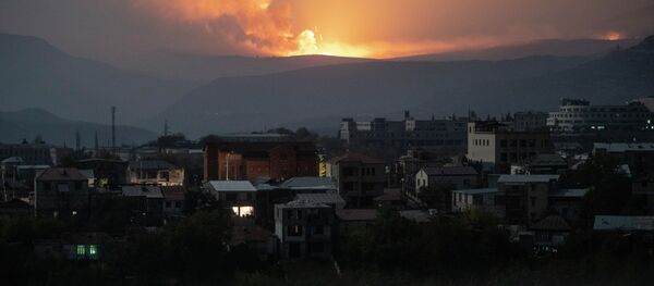 Нагорный Карабах во время обострения конфликта - Sputnik Кыргызстан