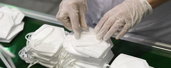 Производство медицинских масок. Архивное фото - Sputnik Кыргызстан