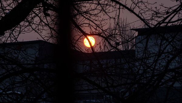 Закат солнца в Бишкеке - Sputnik Кыргызстан