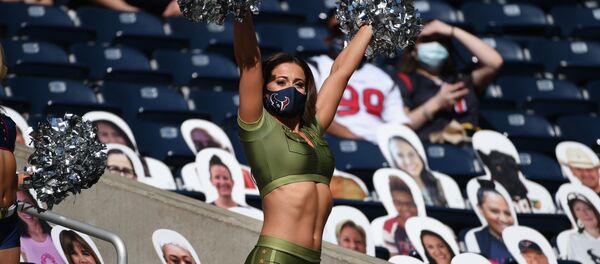 Чирлидерша хьюстонских техасцев выступает в перерыве футбольного матча НФЛ с New England Patriots в Хьюстоне (США) Чирлидерша хьюстонских техасцев выступает в перерыве футбольного матча НФЛ с New England Patriots в Хьюстоне (США) - Sputnik Кыргызстан