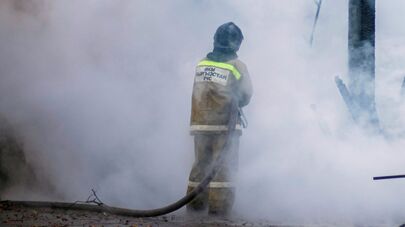 Пожар в кафе в центре Бишкека