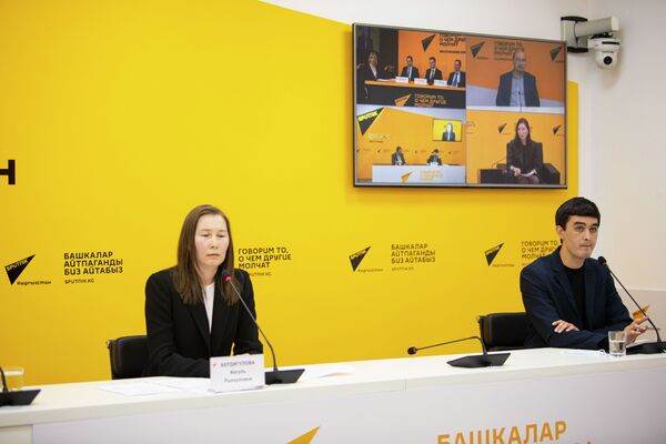 26 ноября в пресс-центре Sputnik Кыргызстан прошел видеомост Экономики стран ЕАБР в 2021 году — прогноз для Кыргызстана - Sputnik Кыргызстан