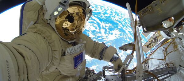 Россиялык космонавт Сергей Кудь-Сверчковдун ачык космоско чыккан учуру - Sputnik Кыргызстан