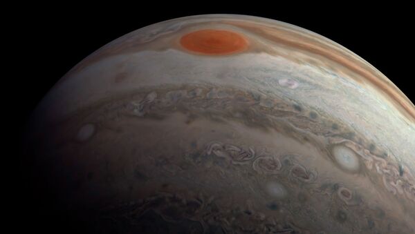Юпитер планетасынын үстүнөн көрүнүшү. NASA тарткан видео - Sputnik Кыргызстан