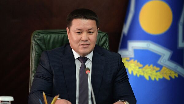 И.о. президента КР,  торага Жогорку Кенеша Талант Мамытов на сессии ОДКБ в формате видеоконференции - Sputnik Кыргызстан