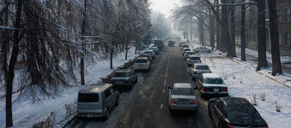 Снегопад в Бишкеке - Sputnik Кыргызстан