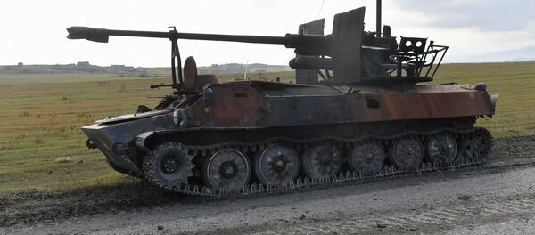 Тоолуу Карабахтагы Армениянын талкаланган аскердик техникасы - Sputnik Кыргызстан